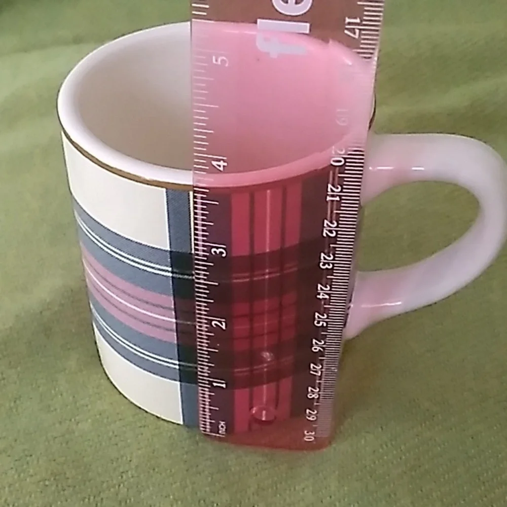 Vintage Williams Sonoma Tartan Plaid Mug